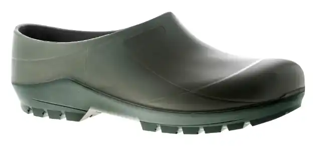 Billig wasserdichte PU Clogs Nora, olivgrün - Gr 46 37